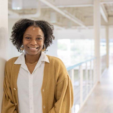 Female student at Webb Center